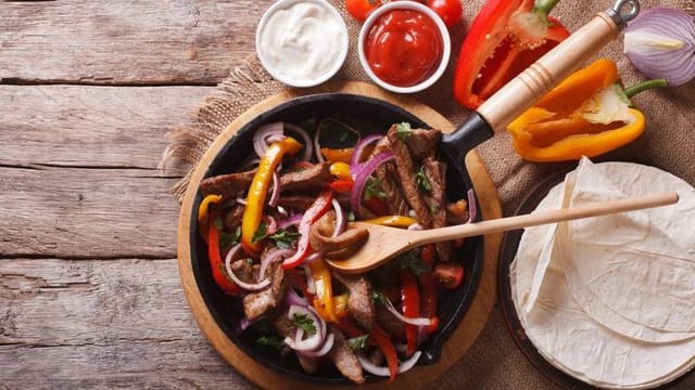 Fajitas for One.